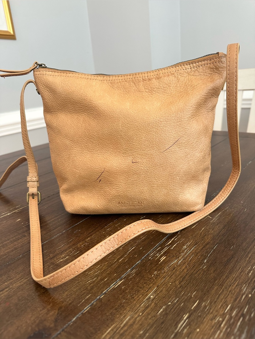 American leather company cross body bag